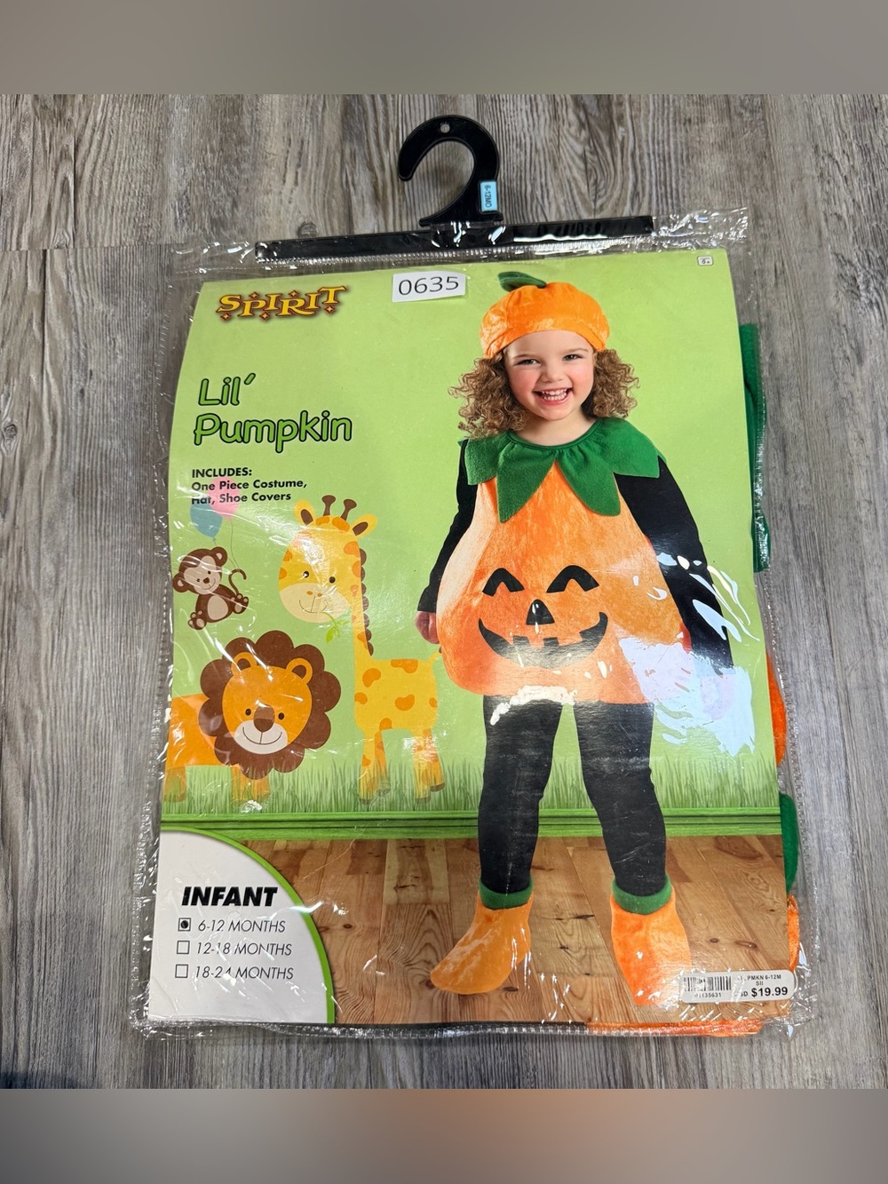 Spirit Lil' Pumpkin Infant Costume - Orange & Green